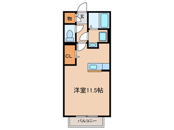 エクセレント若宮Ｂ棟の物件間取画像